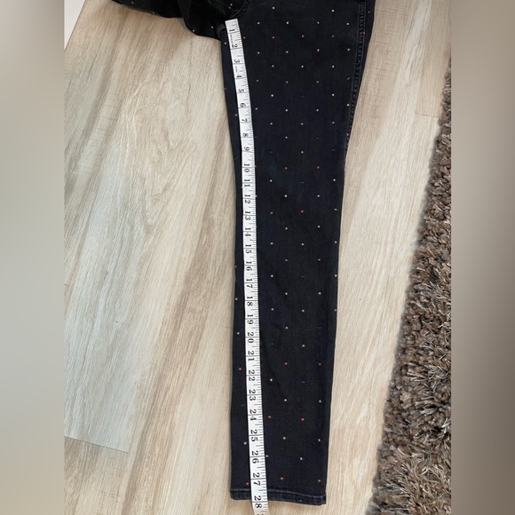 MADEWELL 10 HIGH RISE METALLIC DOT SKINNY JEANS  27 - Picture 7 of 7